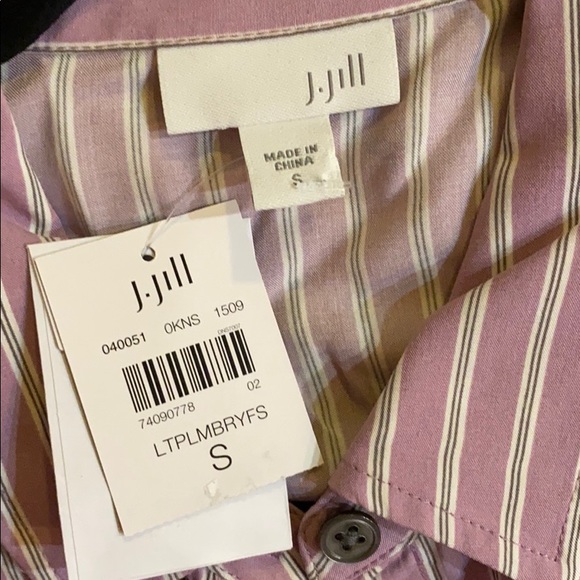 J. Jill Purple Button Down - Picture 4 of 6